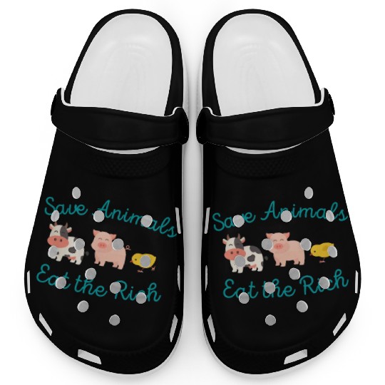 Save Animals Eat the Rich Clogs