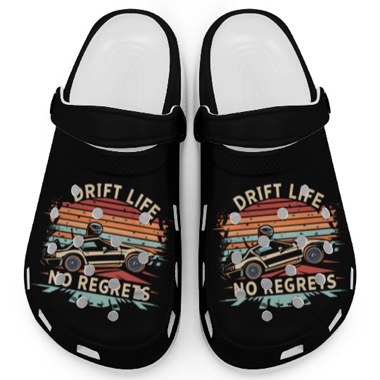 Vintage Drift Life No Regrets Clogs