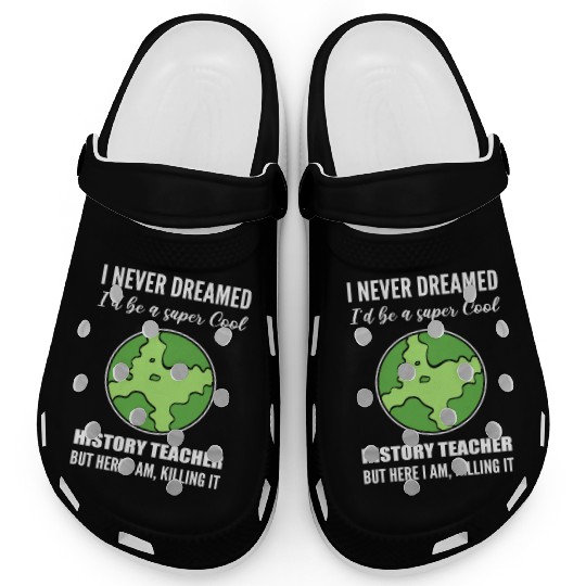 Cool History Teacher Novelist Gift Clogs