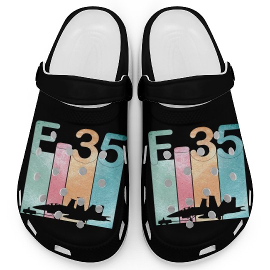 F35 Vintage Air Force Fighter Jets Clogs