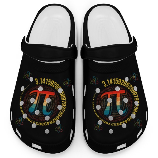 Funny Pi Day Clogs Spiral Pi Math Clogs for Pi Day