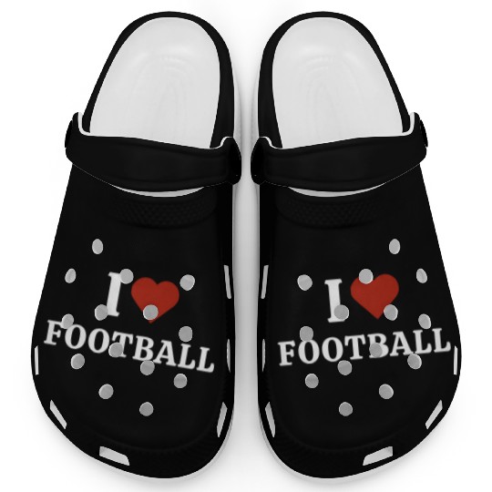 I Love Football Clogs