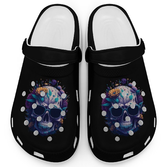 Floral Skull | C07 Clogs