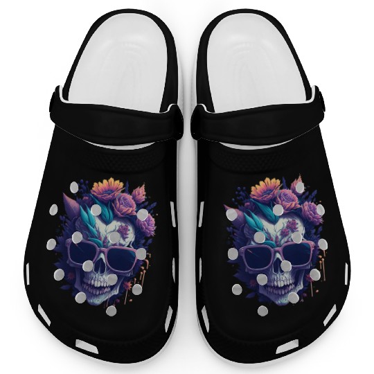Floral Skull | C12 Clogs