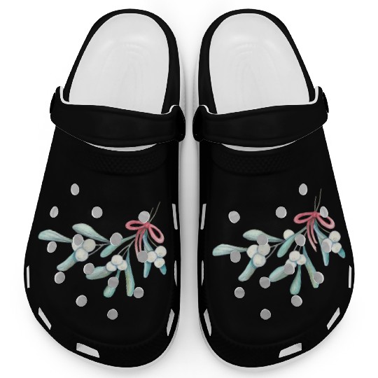 Fresh Mistletoe Bundle - Holiday Tradition Clogs