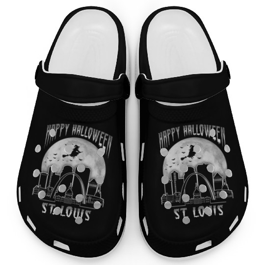 St. Louis Missouri Happy Halloween Clogs
