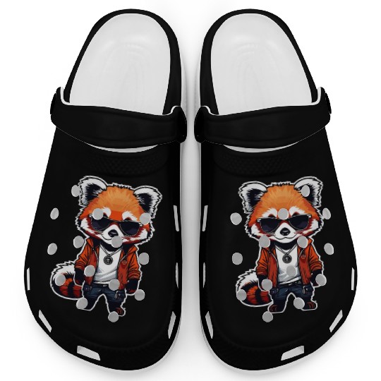 Chibi Red Panda Clogs