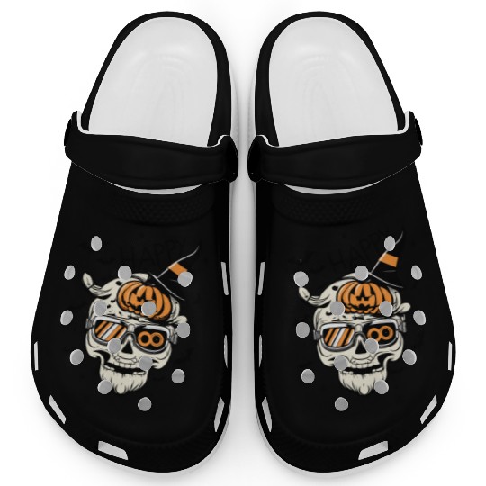 Skull Candy Punppkin Halloween Clogs