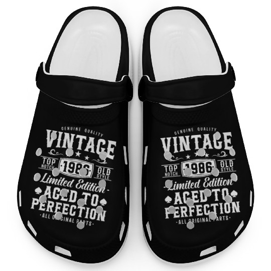 Vintage 1986 Birthday Surprise Clogs