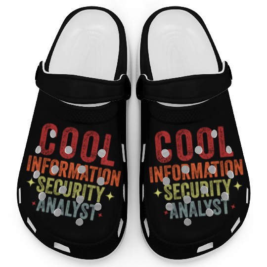 Funny Cool Information Security Data Analyst Vinta Clogs