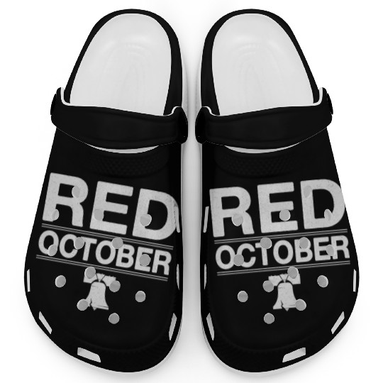 Vintage Red October Philly Philadelphia Clogs