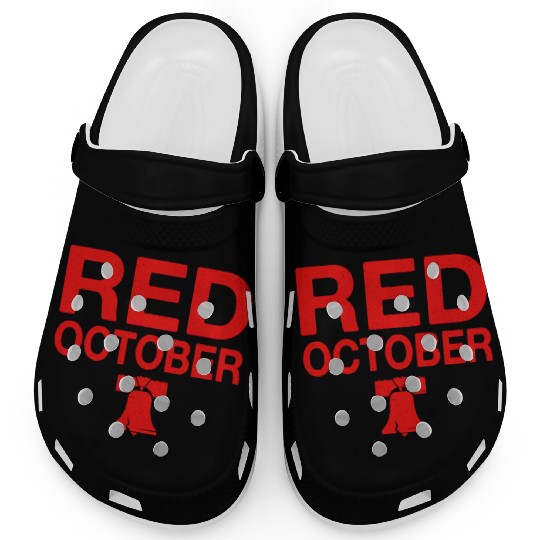 Vintage Red October Philly Philadelphia Clogs