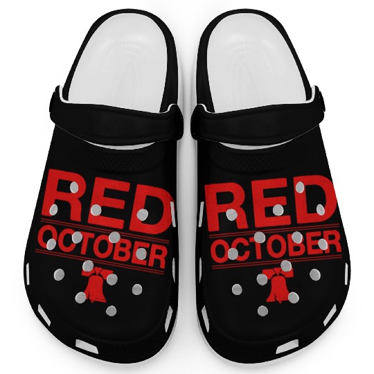 Vintage Philadelphia Red October Philly Clogs