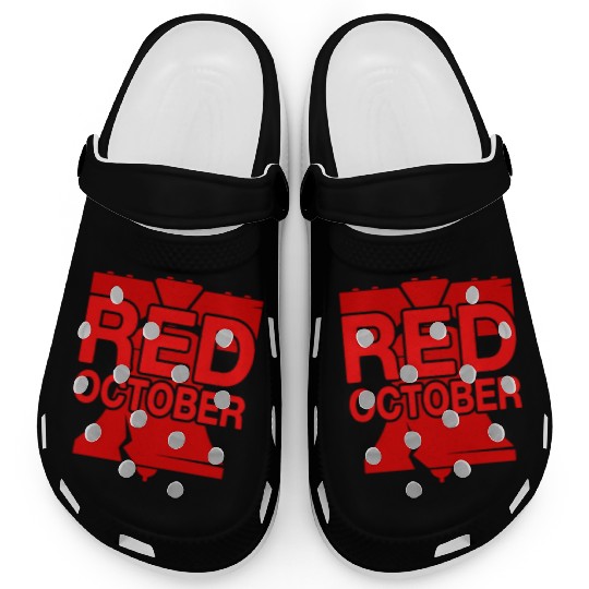 Philadelphia Red October Philly Vintage Clogs