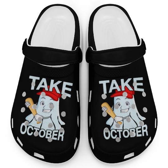 Philly Take October Philadelphia Ghost Halloween Clogs