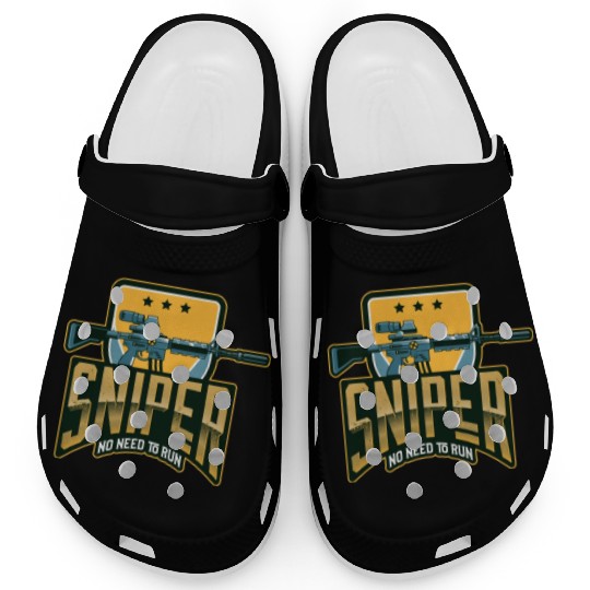 Sniper no need to run -Unisex Premium Clogs