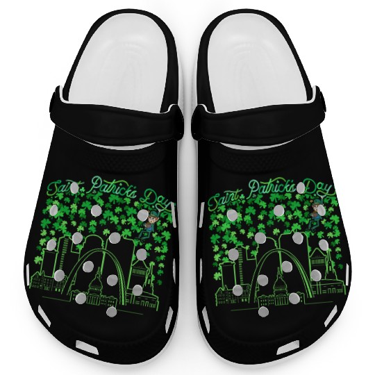 St. Louis Missouri Saint Patrick's Day Clogs