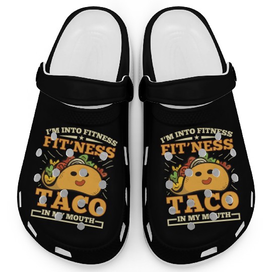 Fitness, Taco, Funny, Gym, Clogs