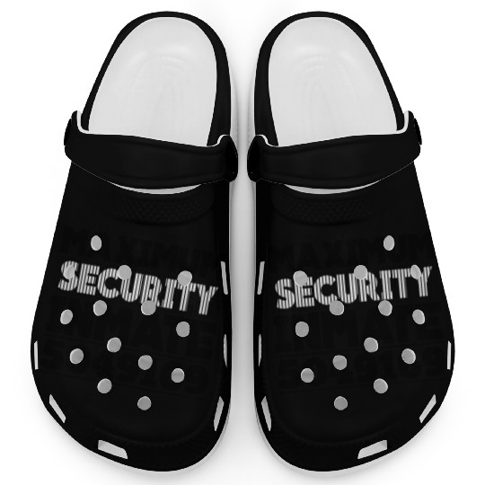 Maximum Security Inmate Escaped Convict Halloween Clogs