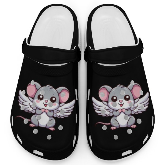 Mouse Angel Wings Clogs