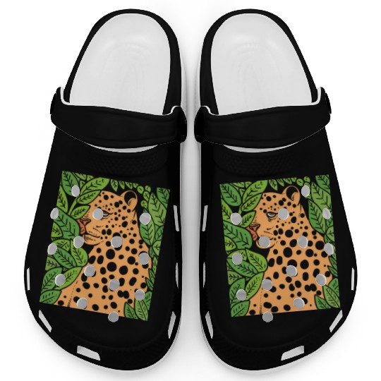 Jaguar in Forest Wildlife Biologist Gift Clogs