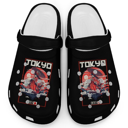 Asia 80s Japanese Retro Samurais Samurai Clogs