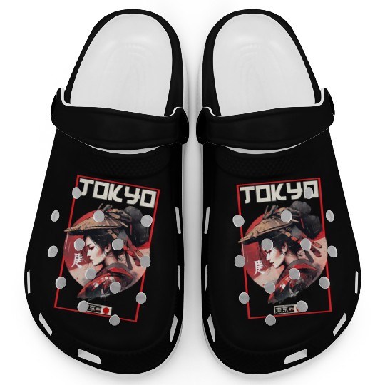 Asia 80s Japanese Retro Samurais Samurai Clogs