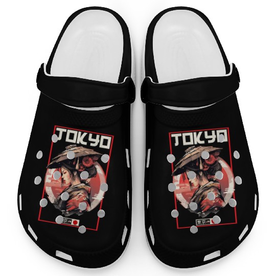 Asia 80s Japanese Retro Samurais Samurai Clogs