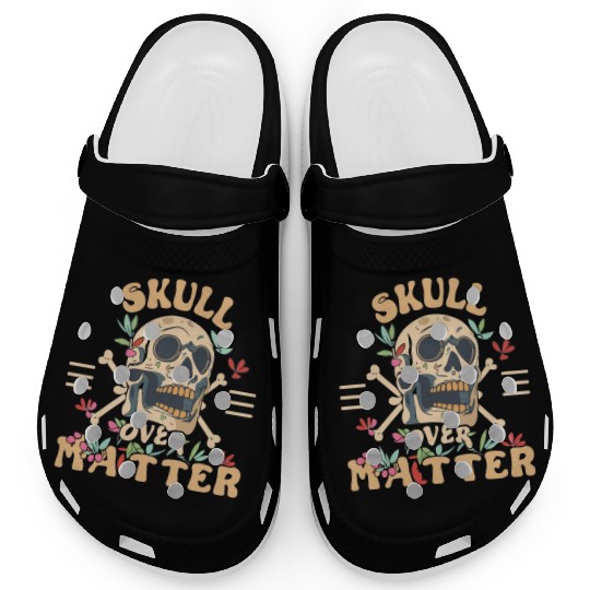Totenkopf Skull Skulls Totenschädel Spruch Clogs