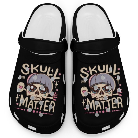 Totenkopf Skull Skulls Totenschädel Spruch Clogs