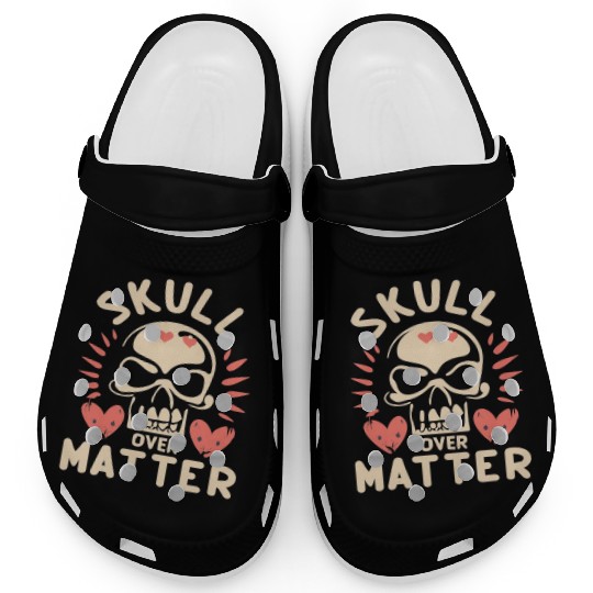 Totenkopf Skull Skulls Totenschädel Spruch Clogs