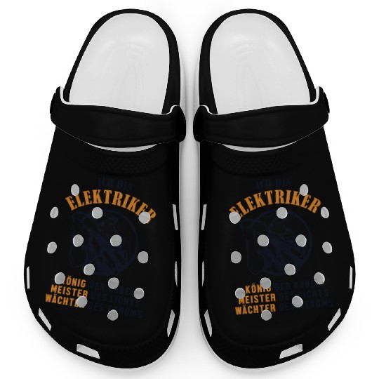 Ich bin Elektriker Wiremen Powerline Technician Clogs