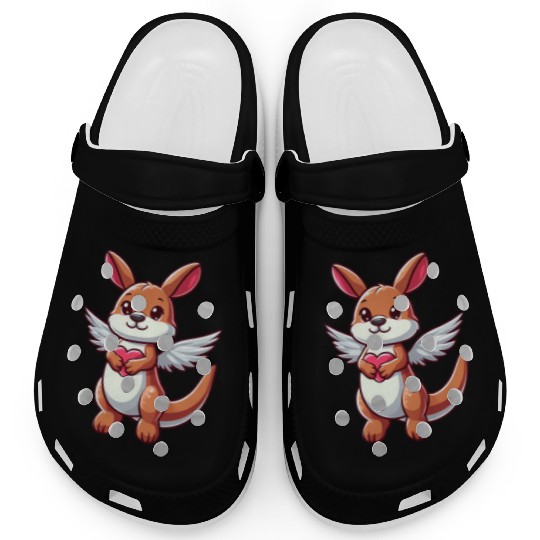 Angel Kangaroo Heart Wings Clogs