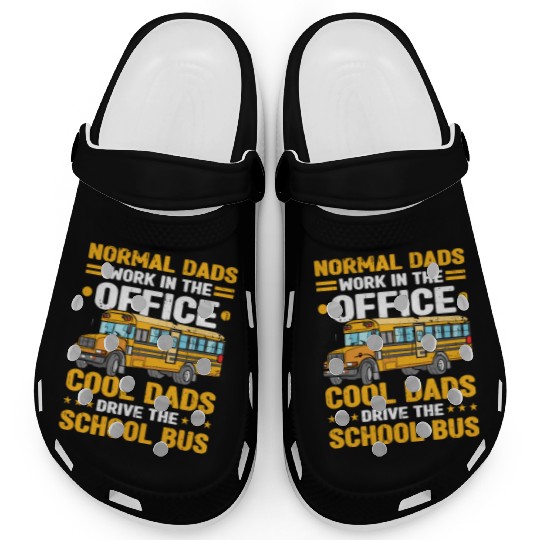 Bus Driver Dad School Bus Clogs