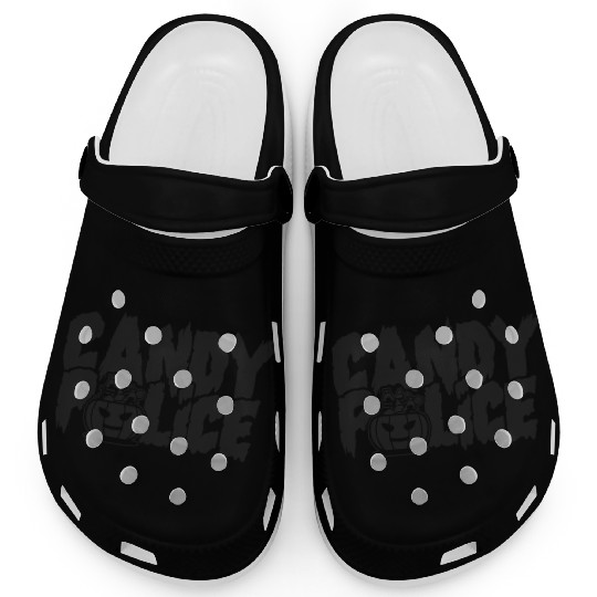 Candy Police Funny Halloween Clogs
