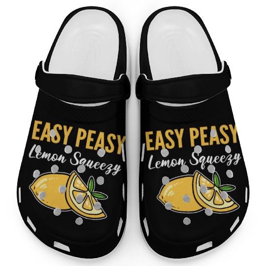 Easy Peasy Lemon Lemonade Vendor Gift Clogs