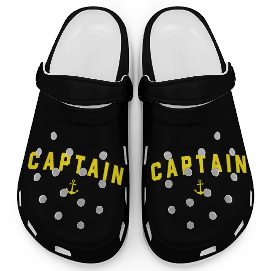 Navy Blue Captain Clogs