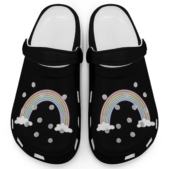 Pastel Rainbow Love Clogs