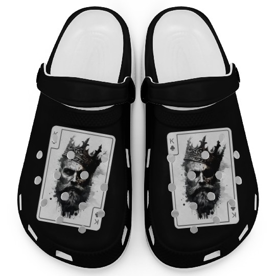 King Gothic Poker Card Game Horror Creepy Clogs