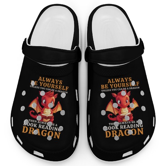 "Always Be Yourself" - Book Reading Red Dragon Clogs