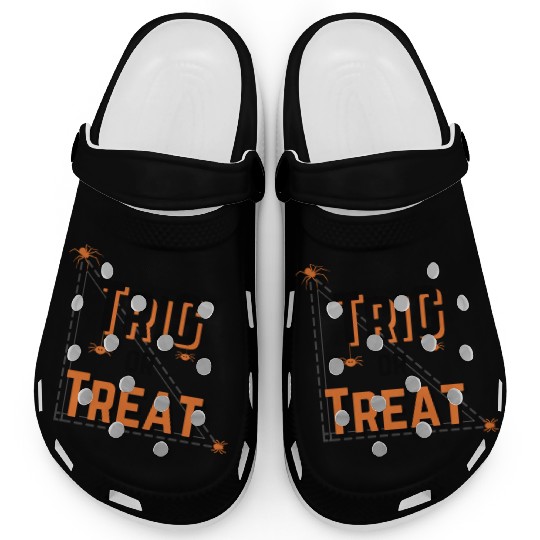 Trig or treat white Clogs