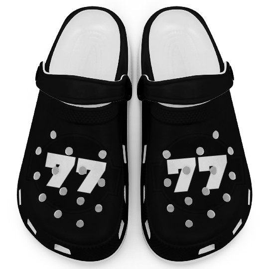 Congratulations 77 Years - Number Seventy-Seven Clogs
