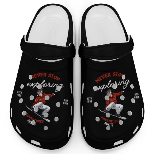 "Winter Wonderland Thrills: Snowboarder's Paradise Clogs