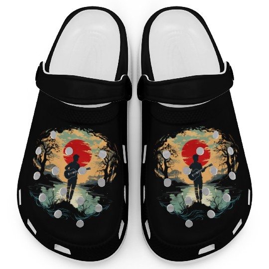 Guitarist Guitar - Guitar Player Gift Clogs
