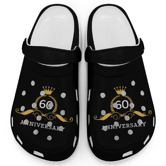 60th Diamond Wedding Anniversary / Sixty Years Clogs