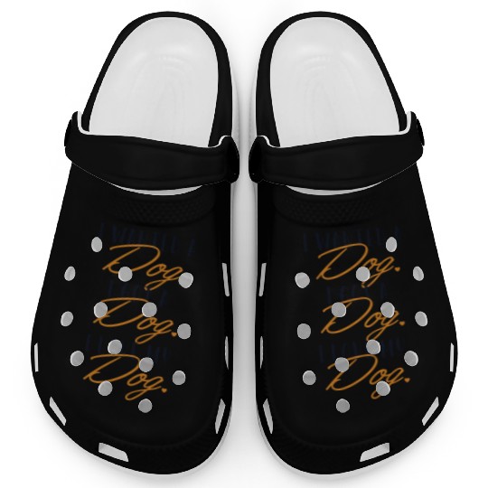 I love my Dog Dogfather Dog Daddy Dog Mom Dog Clogs