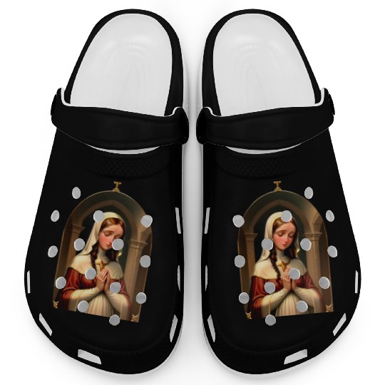 Praying Virgin Mary Clogs