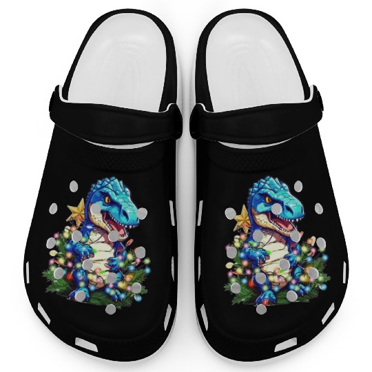 Rawr Dinosaur Christmas Tree Rex for Kids, Men Gir Clogs