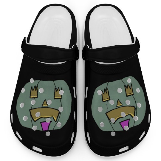 Halloween Pumpkin Jack o lantern 2 Clogs