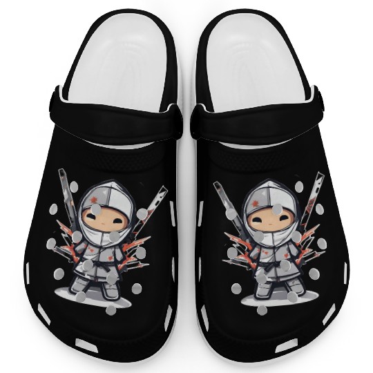 Data Ninja Funny Silver Big Data Analyst Scientist Clogs